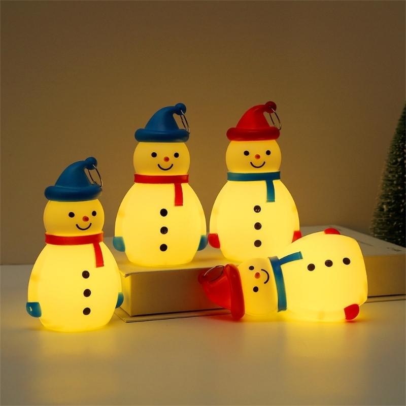 Home Decor Lighting Tree - Muñeco nieve árbol Navidad vacaciones luces