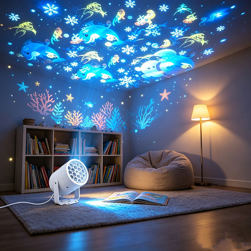 Lighting World Decor - Juguete de Navidad para Niños, Proyector