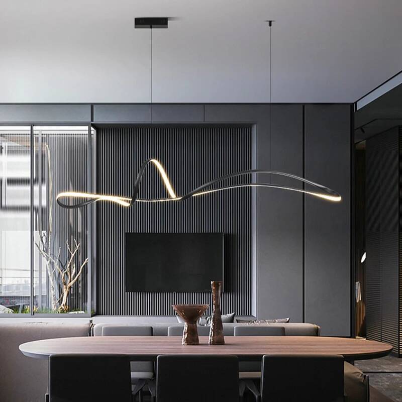 Decor Lighting Solution - Lámpara colgante inteligente moderna, candelabros de