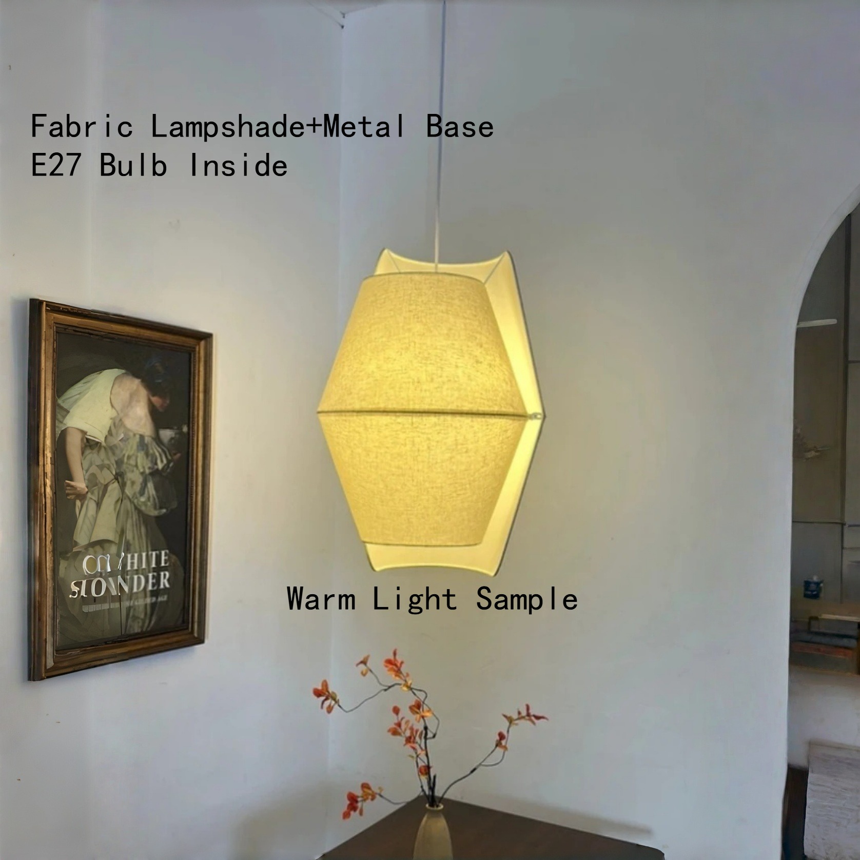 Lighting Home Decor Items - Lámpara Colgante Japonesa E27, Lámpara de