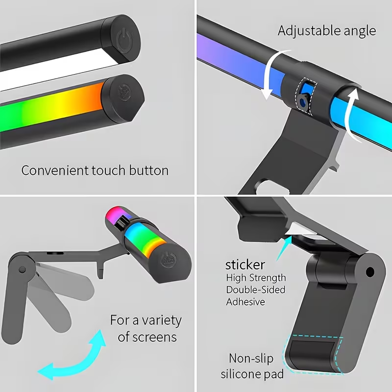 Barra de luz RGB para monitor, - Touch Dimmer Lamp reseña y precio