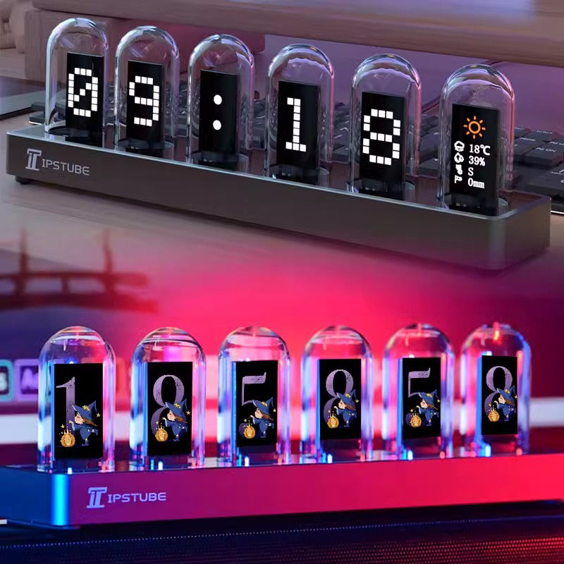 Reloj de Tubos Nixie RGB con P - Lighting Home Decor Ideas reseña y precio