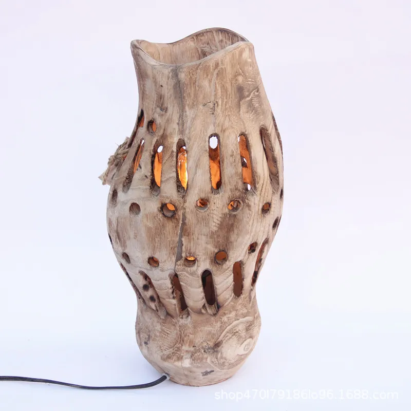 Lámpara de pie de madera hueca - Home Decor Lighting Manufacturer reseña y precio