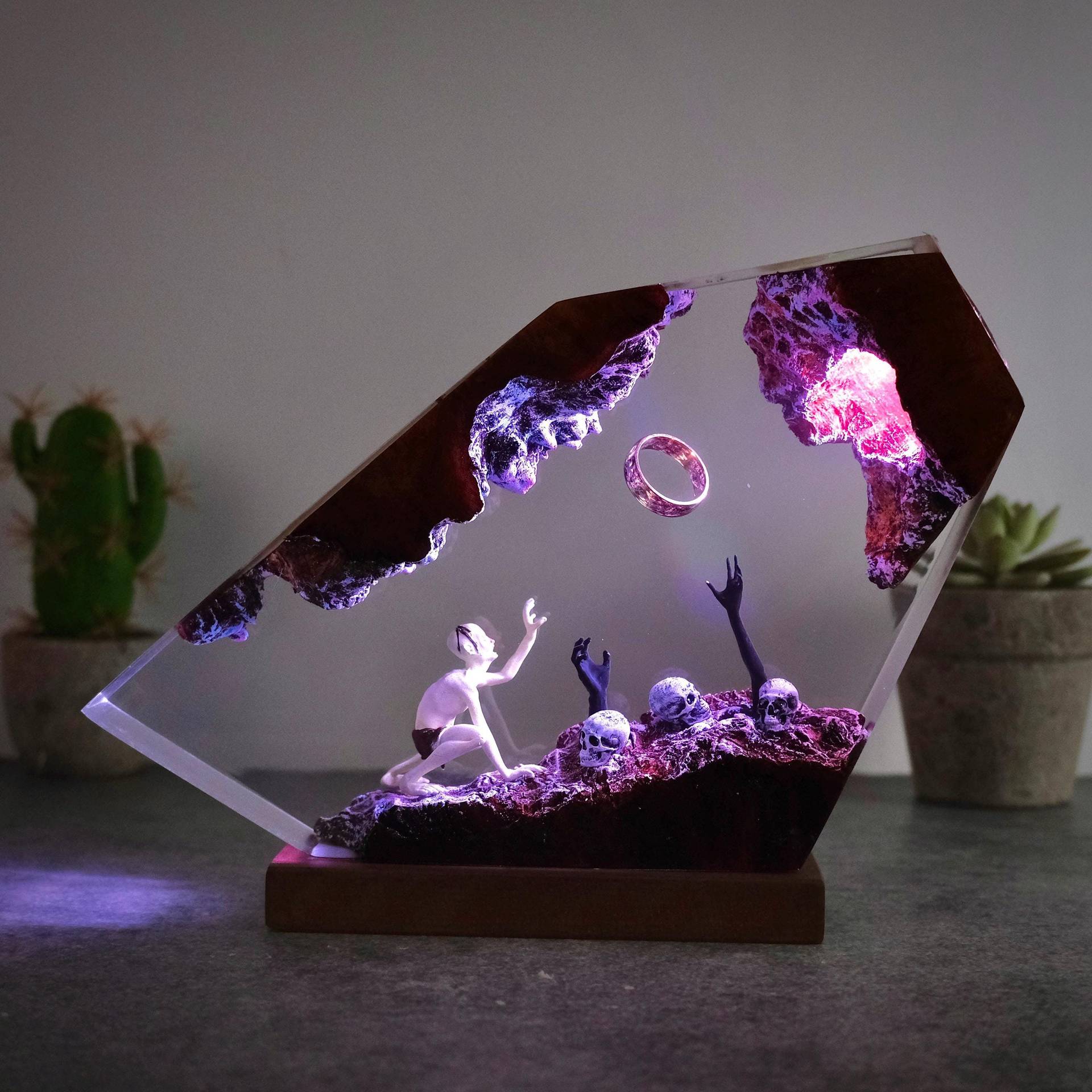 Anillo de Resina del Señor Osc - Lighting World Decor reseña y precio